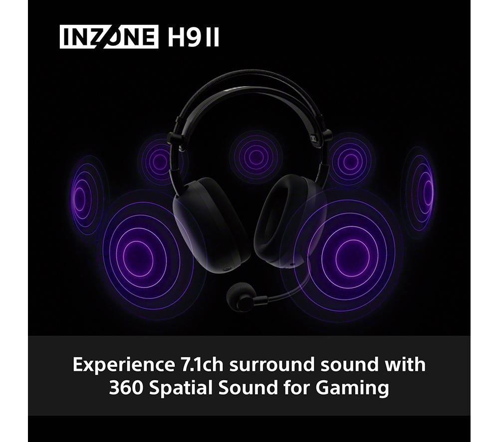 SONY INZONE H9 II Wireless Noise-Cancelling Gaming Headset - Black