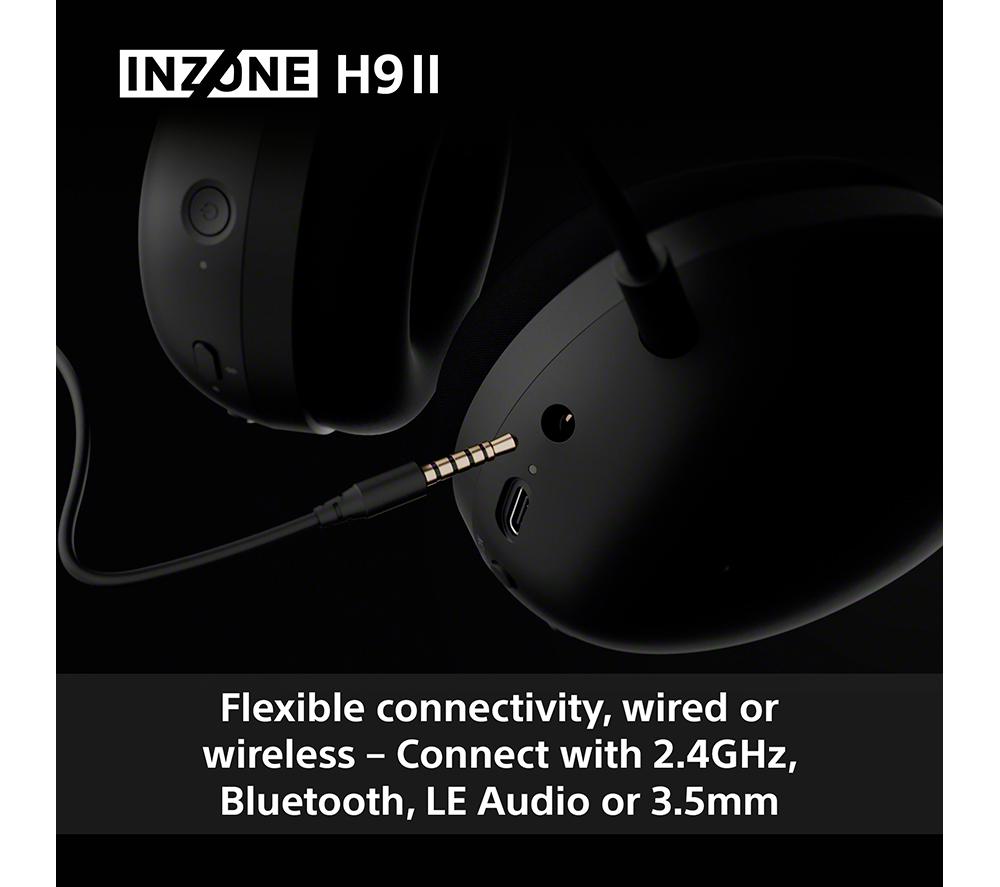 SONY INZONE H9 II Wireless Noise-Cancelling Gaming Headset - Black