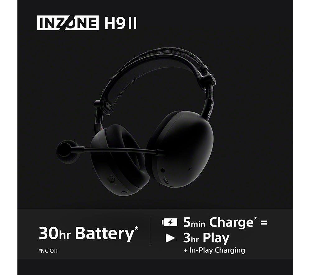 SONY INZONE H9 II Wireless Noise-Cancelling Gaming Headset - Black