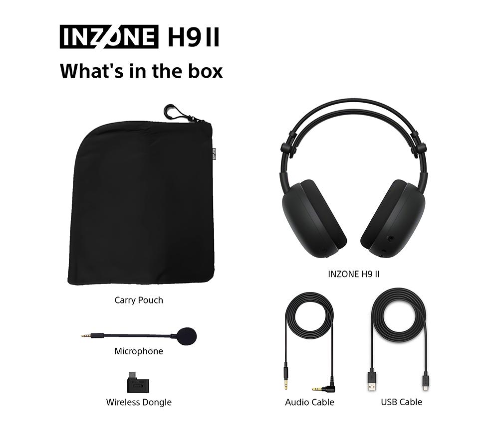 SONY INZONE H9 II Wireless Noise-Cancelling Gaming Headset - Black