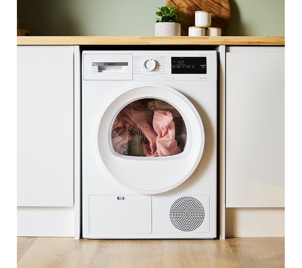 BOSCH Series 4 WTH85225GB 8 kg Heat Pump Tumble Dryer - White