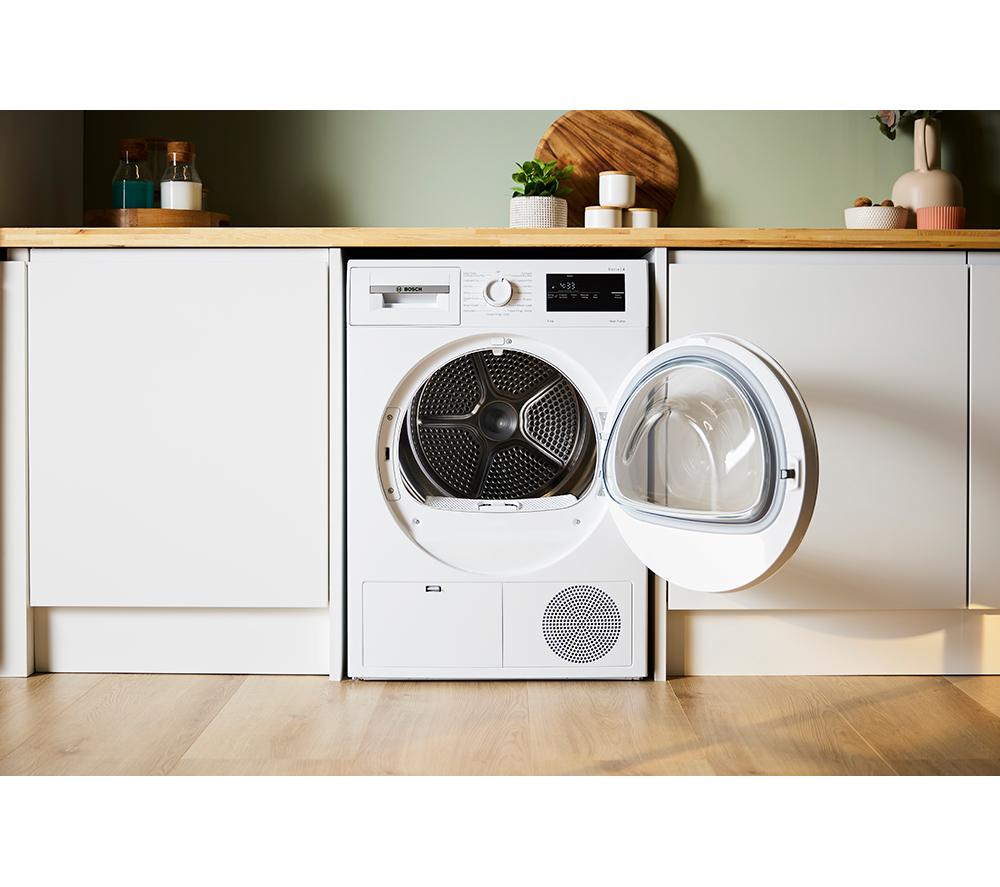 BOSCH Series 4 WTH85225GB 8 kg Heat Pump Tumble Dryer - White