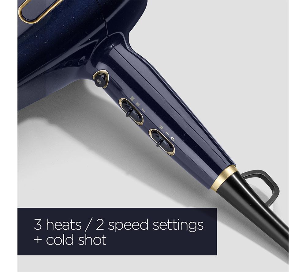 BABYLISS Onyx D524U Hair Dryer - Blue & Gold