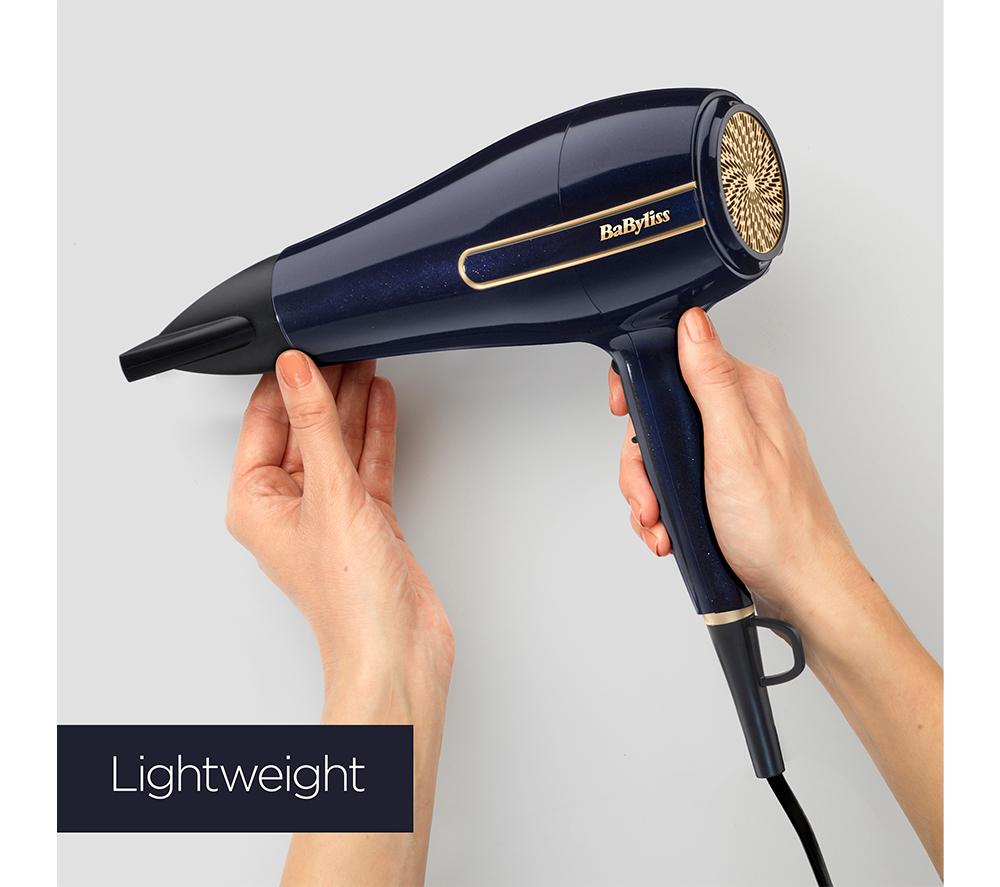BABYLISS Onyx D524U Hair Dryer - Blue & Gold