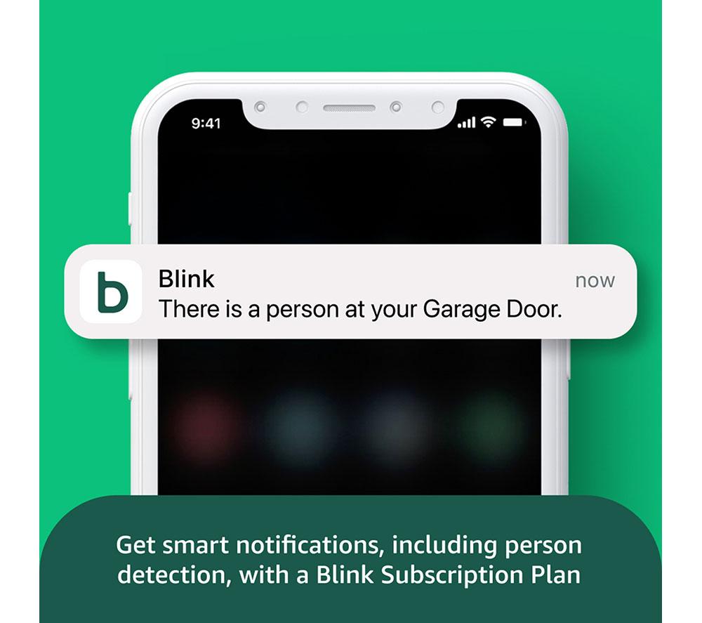 BLINK Mini 2 Full HD 1080p WiFi Security Camera with Weather Resistant Adapter - White, Twin Pack