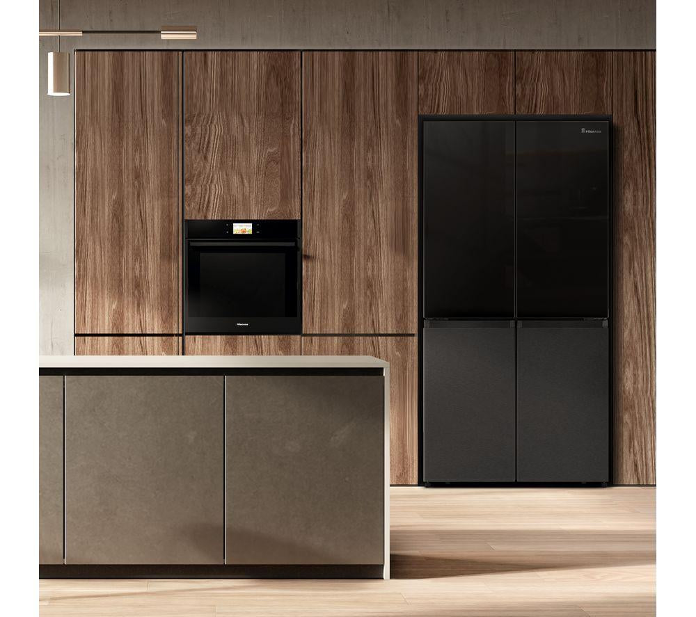 HISENSE RQ5X560SFLES Frigorífico americano inteligente - Negro y acero inoxidable