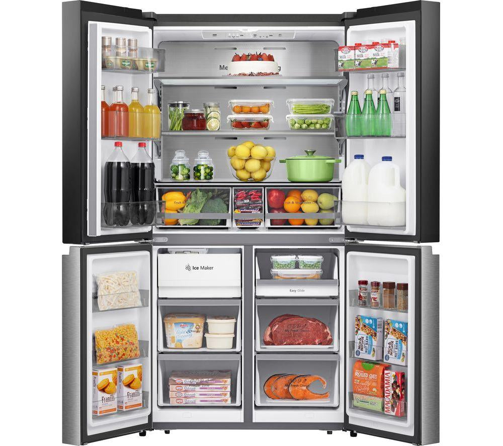 HISENSE RQ5X560SFLES Frigorífico americano inteligente - Negro y acero inoxidable
