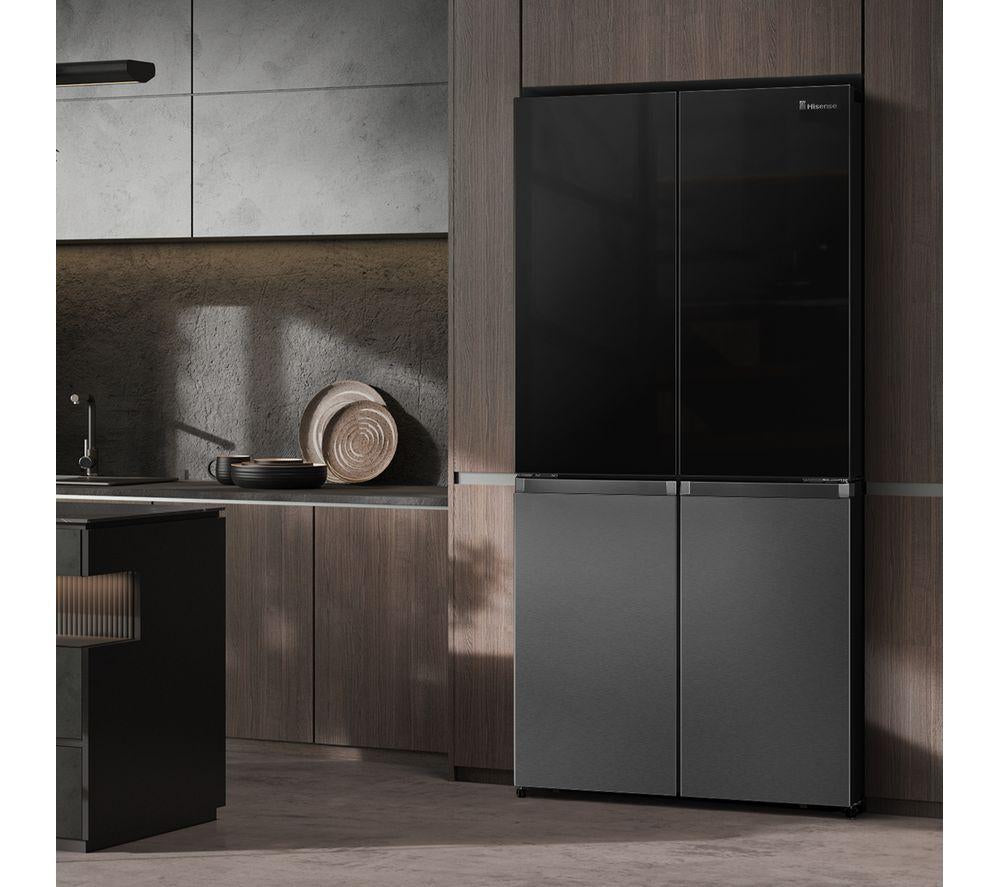HISENSE RQ5X560SFLES Frigorífico americano inteligente - Negro y acero inoxidable