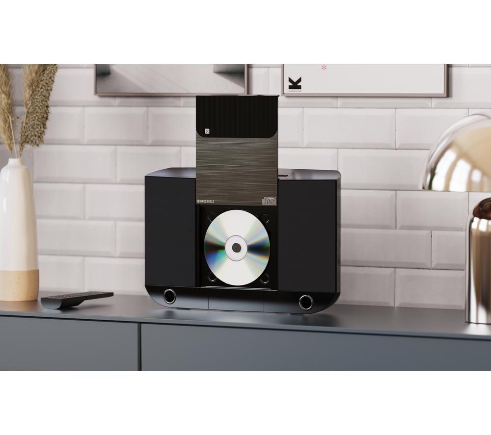 OAKCASTLE HiFi100 Sistema Hi-Fi de Panel Plano - Negro
