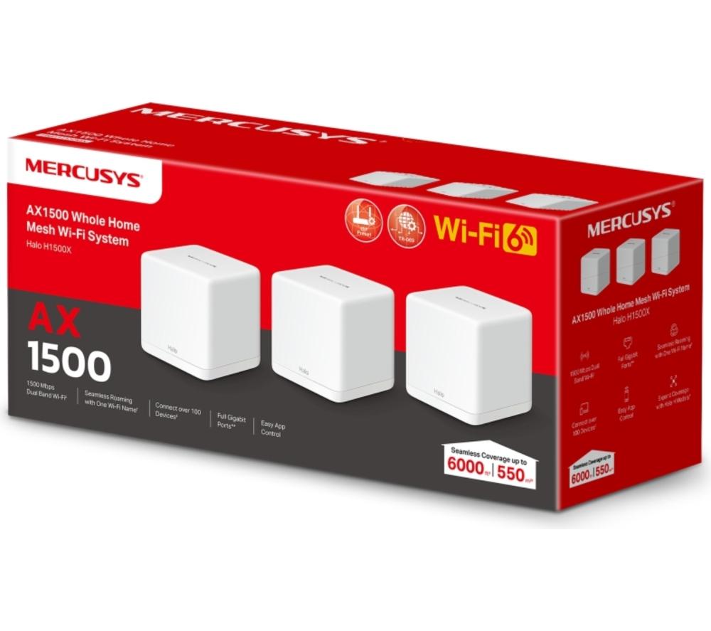 MERCUSYS Halo H1500X Whole Home WiFi System - Triple Pack