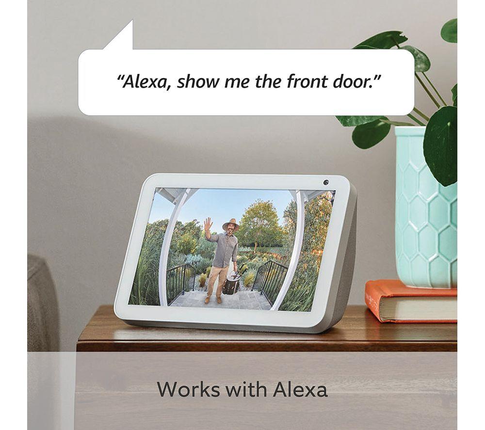 RING Battery Video Doorbell Plus & Indoor Camera (2nd Gen, White) Full HD 1080p WiFi Security Camera Bundle