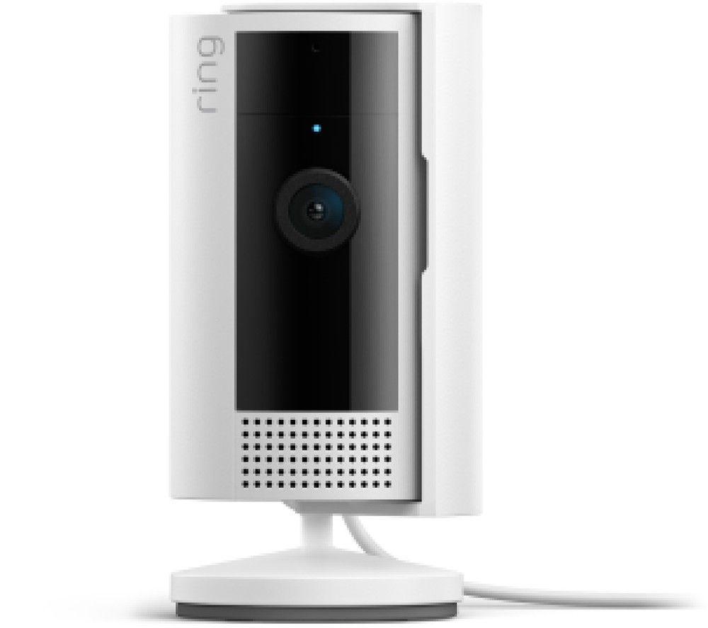 RING Battery Video Doorbell Plus & Indoor Camera (2nd Gen, White) Full HD 1080p WiFi Security Camera Bundle