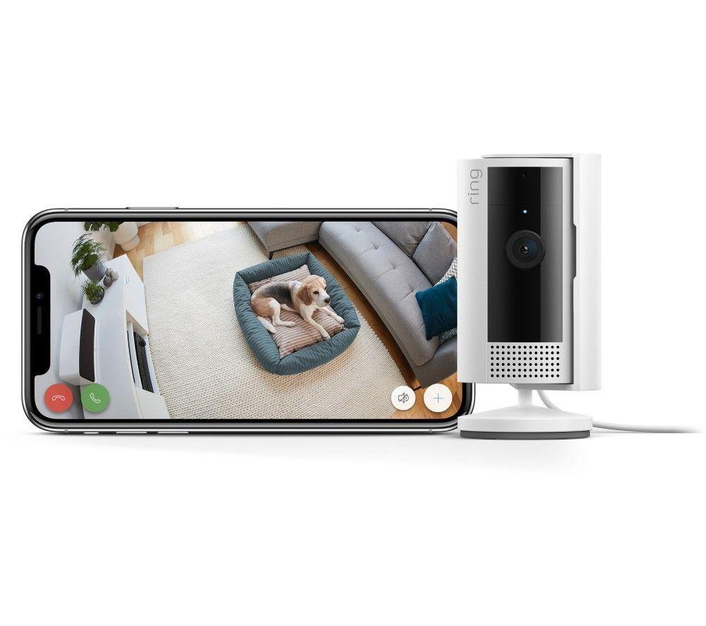 RING Battery Video Doorbell Plus & Indoor Camera (2nd Gen, White) Full HD 1080p WiFi Security Camera Bundle