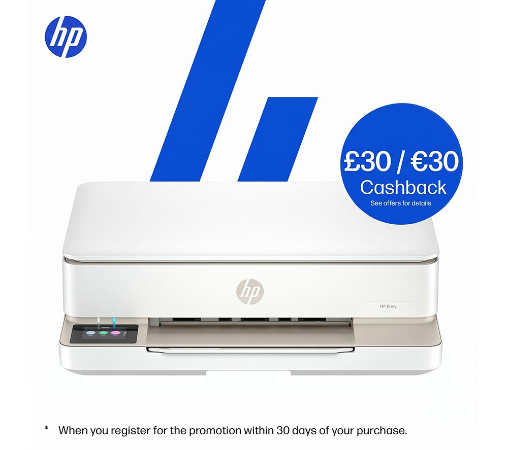 HP Envy 6132e All-in-One Wireless Inkjet Printer with Fax & 6 Months Free Instant Ink with HP+