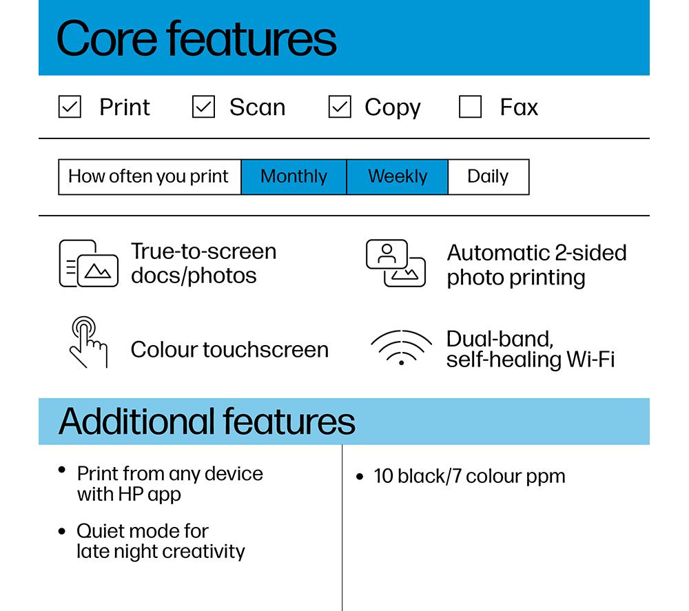 HP Envy 6132e All-in-One Wireless Inkjet Printer with Fax & 6 Months Free Instant Ink with HP+