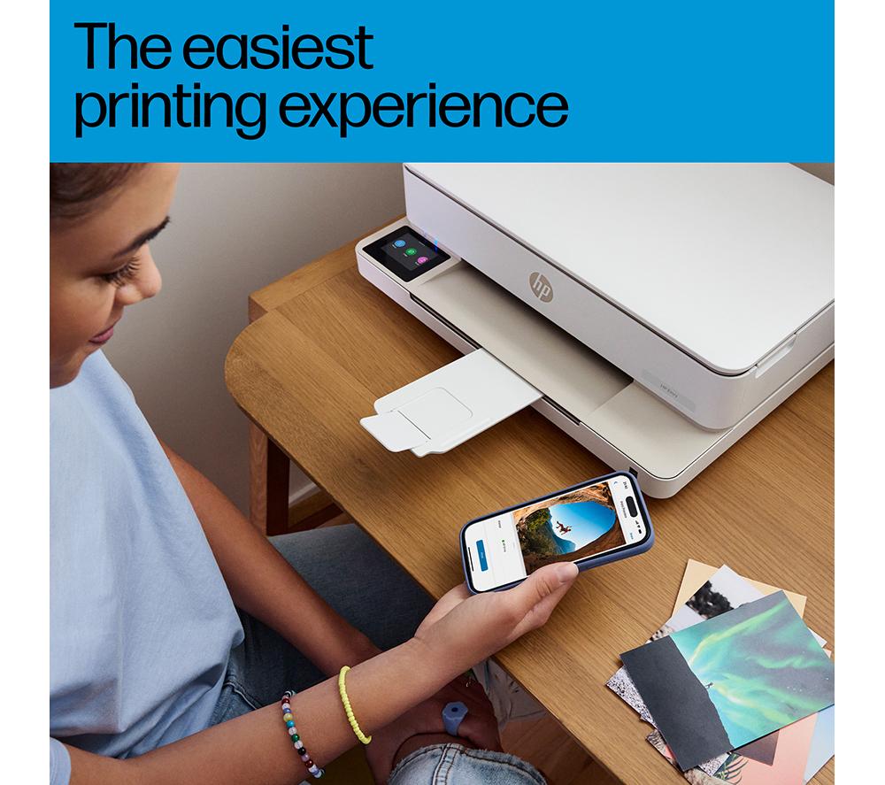 HP Envy 6132e All-in-One Wireless Inkjet Printer with Fax & 6 Months Free Instant Ink with HP+