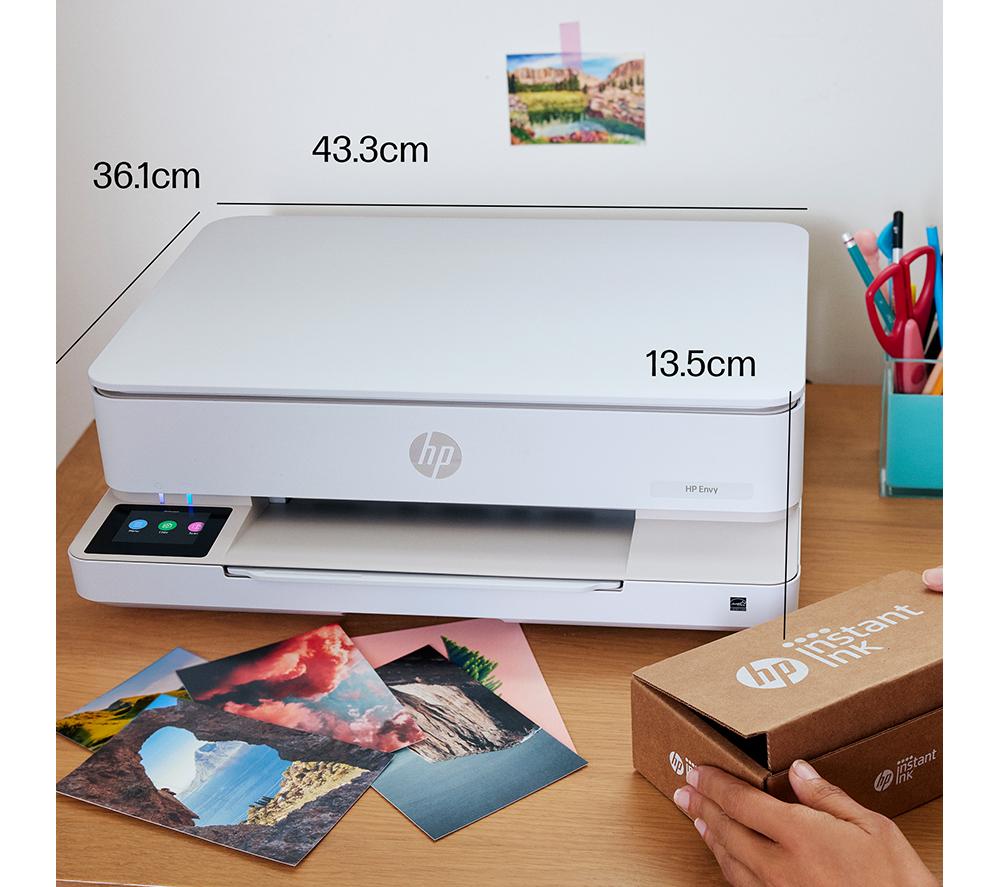 HP Envy 6132e All-in-One Wireless Inkjet Printer with Fax & 6 Months Free Instant Ink with HP+