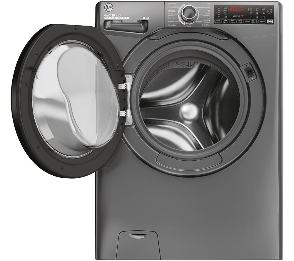 HOOVER H-Wash 350 H3WPS4126TAMBR80 WiFi-enabled 12 kg 1400rpm Washing Machine - Graphite