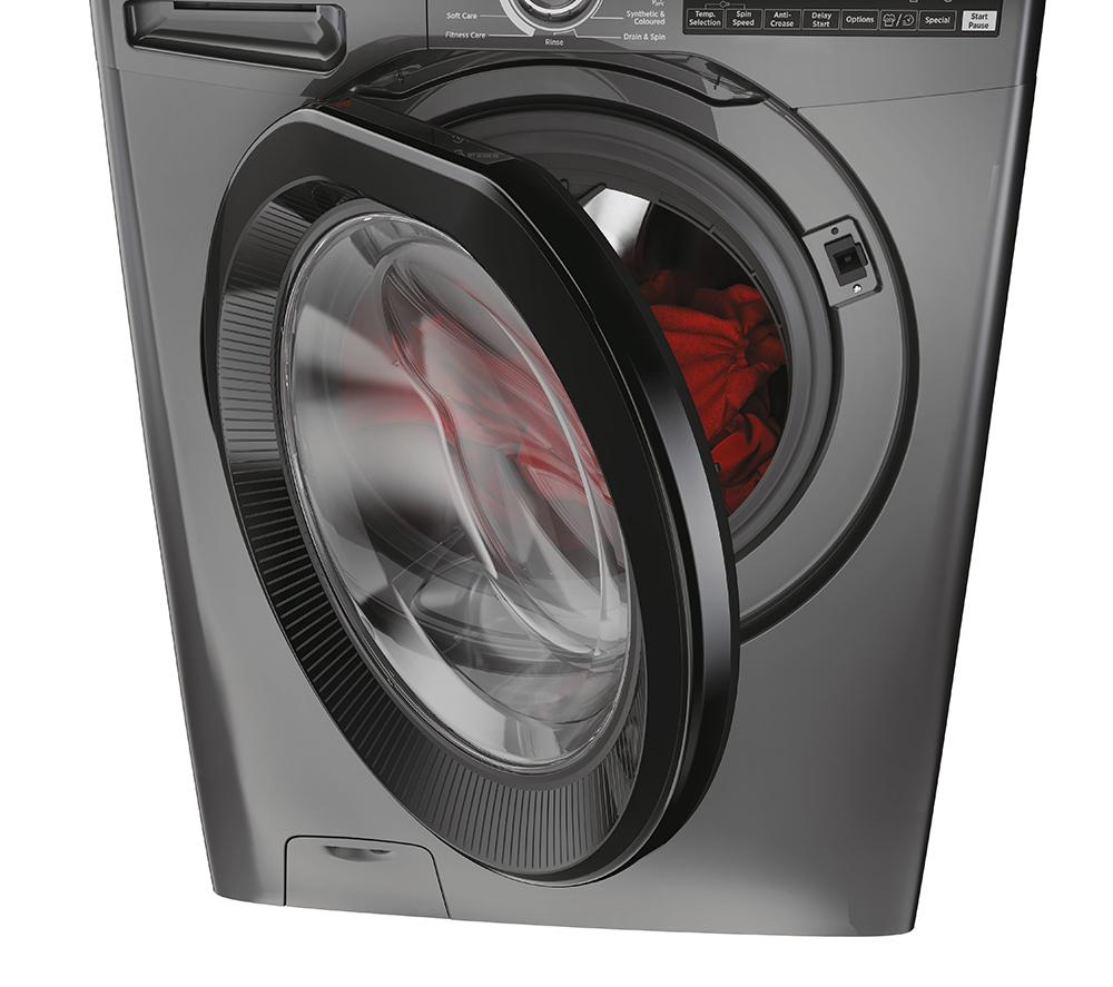 HOOVER H-Wash 350 H3WPS4126TAMBR80 WiFi-enabled 12 kg 1400rpm Washing Machine - Graphite