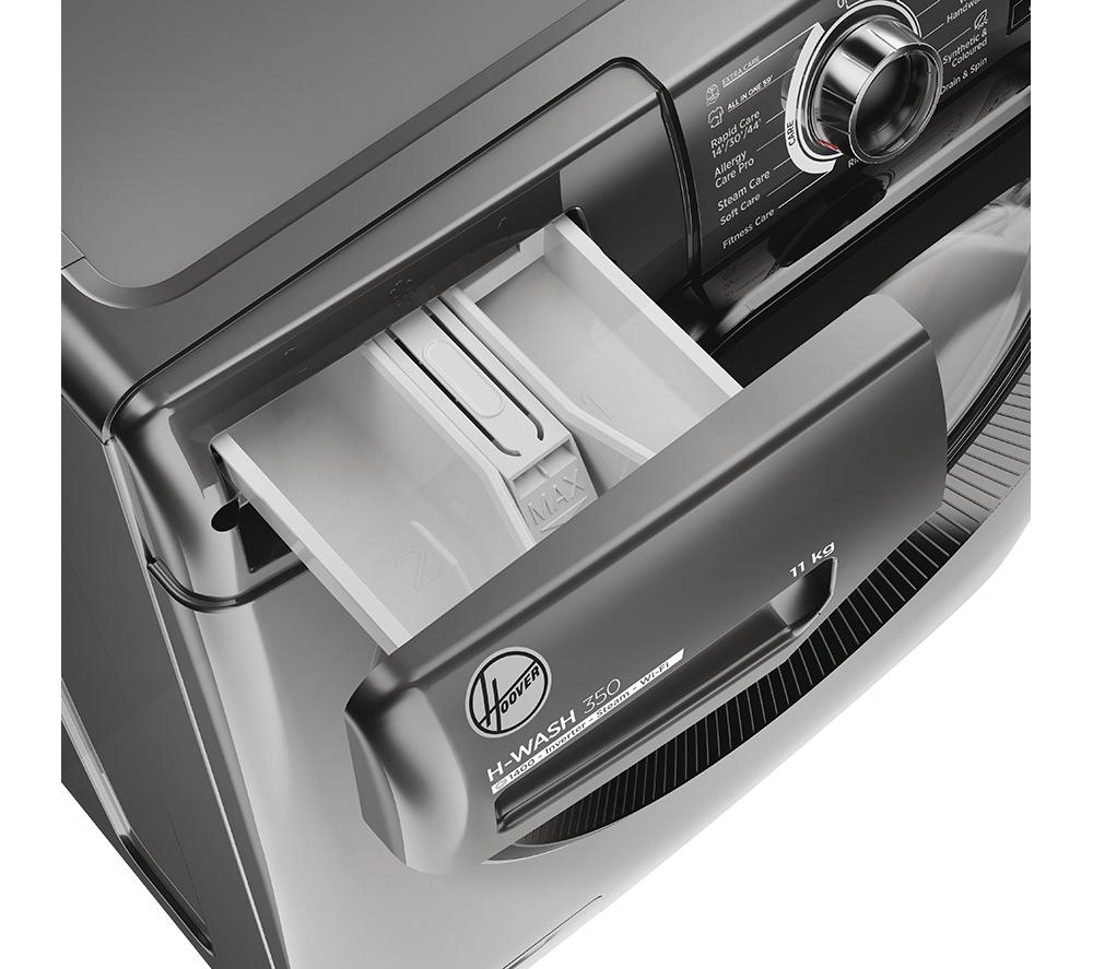 HOOVER H-Wash 350 H3WPS4126TAMBR80 WiFi-enabled 12 kg 1400rpm Washing Machine - Graphite