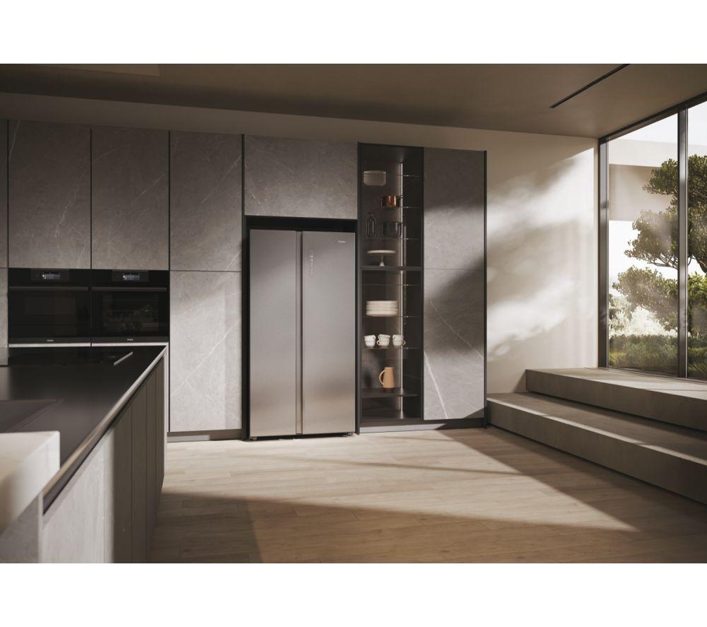 Frigorífico americano inteligente HAIER Serie 7 HSW79F18ANMMUK - Plata