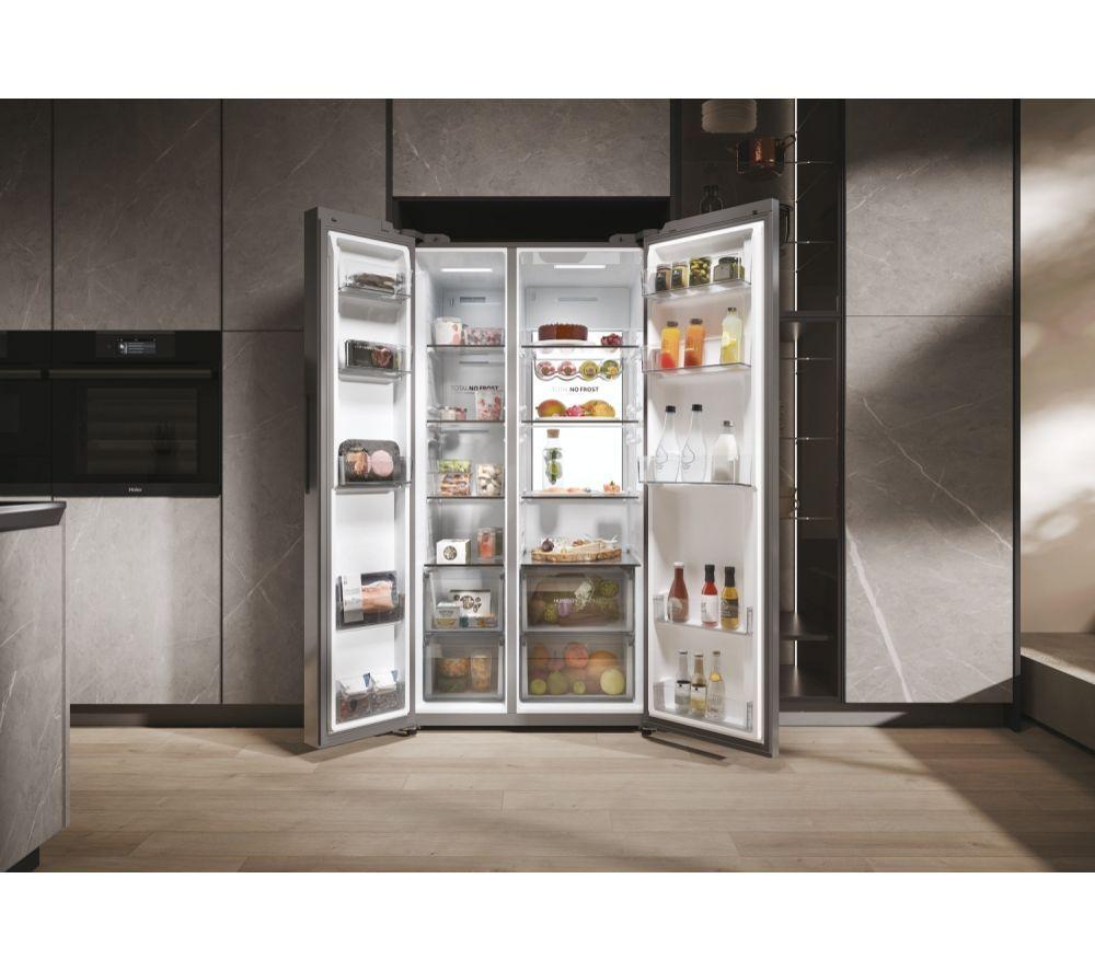 Frigorífico americano inteligente HAIER Serie 7 HSW79F18ANMMUK - Plata