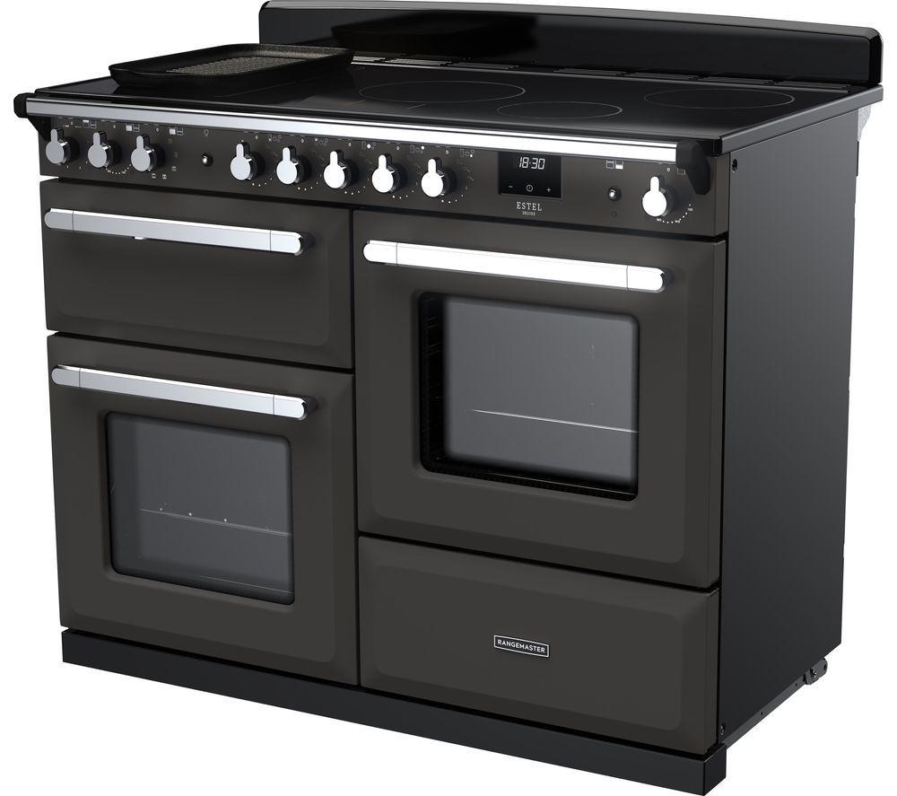 Cocina de Inducción Eléctrica RANGEMASTER Estel Deluxe ESDLO110EIPSLT/CM1 110 cm - Pizarra y Cromo