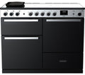 RANGEMASTER Edge Deluxe EDDL100EIGBLK/CM1 100 cm Electric Induction Range Cooker - Black & Chrome