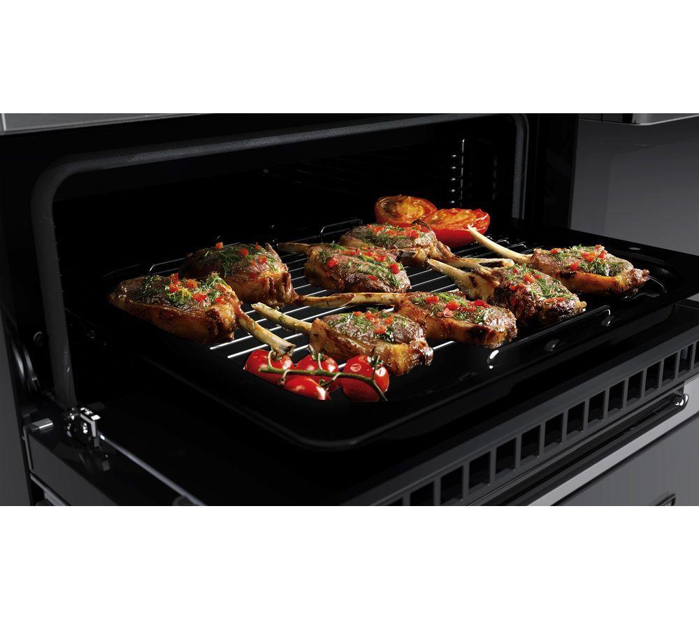 RANGEMASTER Edge Deluxe EDDL90EIGBLK/CM1 90 cm Electric Induction Range Cooker - Black & Chrome