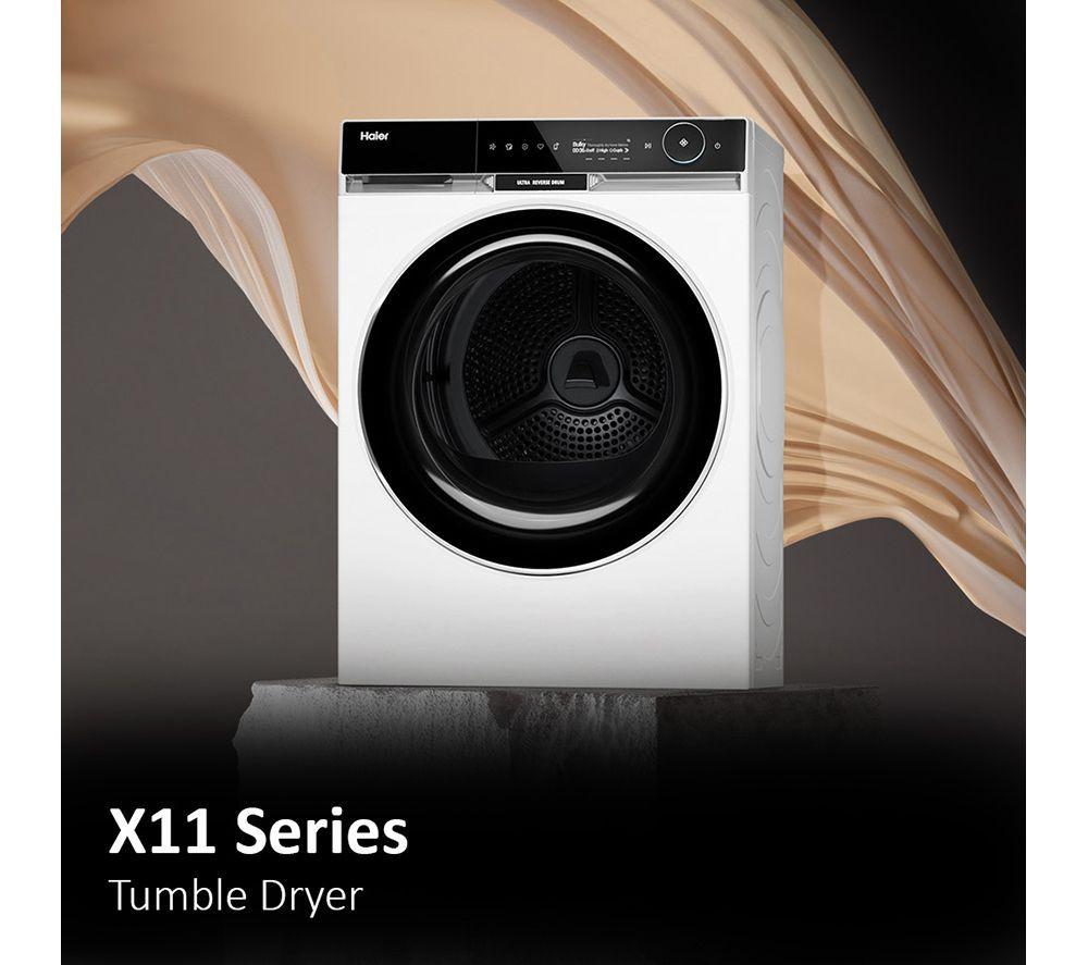 HAIER X Series 11 HD90-A3Q397U1 WiFi-enabled 9 kg Heat Pump Tumble Dryer - White