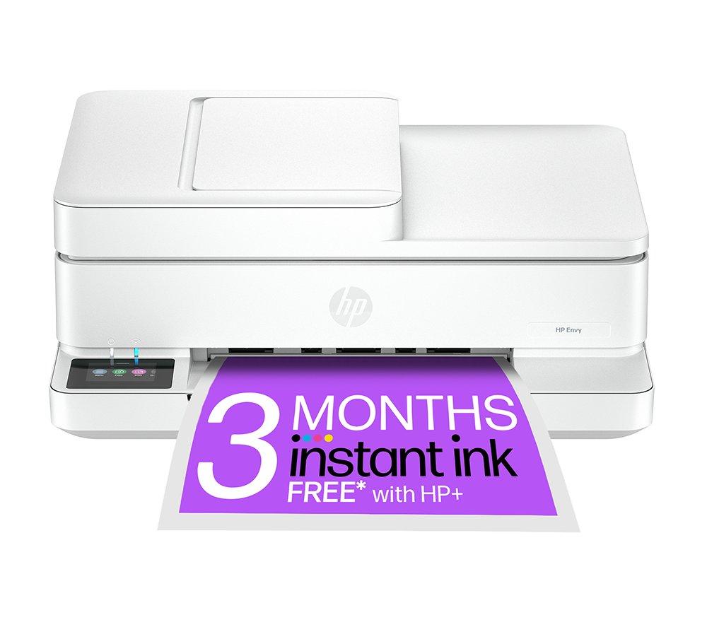 HP Envy 6530e All-in-One Wireless Inkjet Printer with Fax & 3 Months Free Instant Ink with HP+