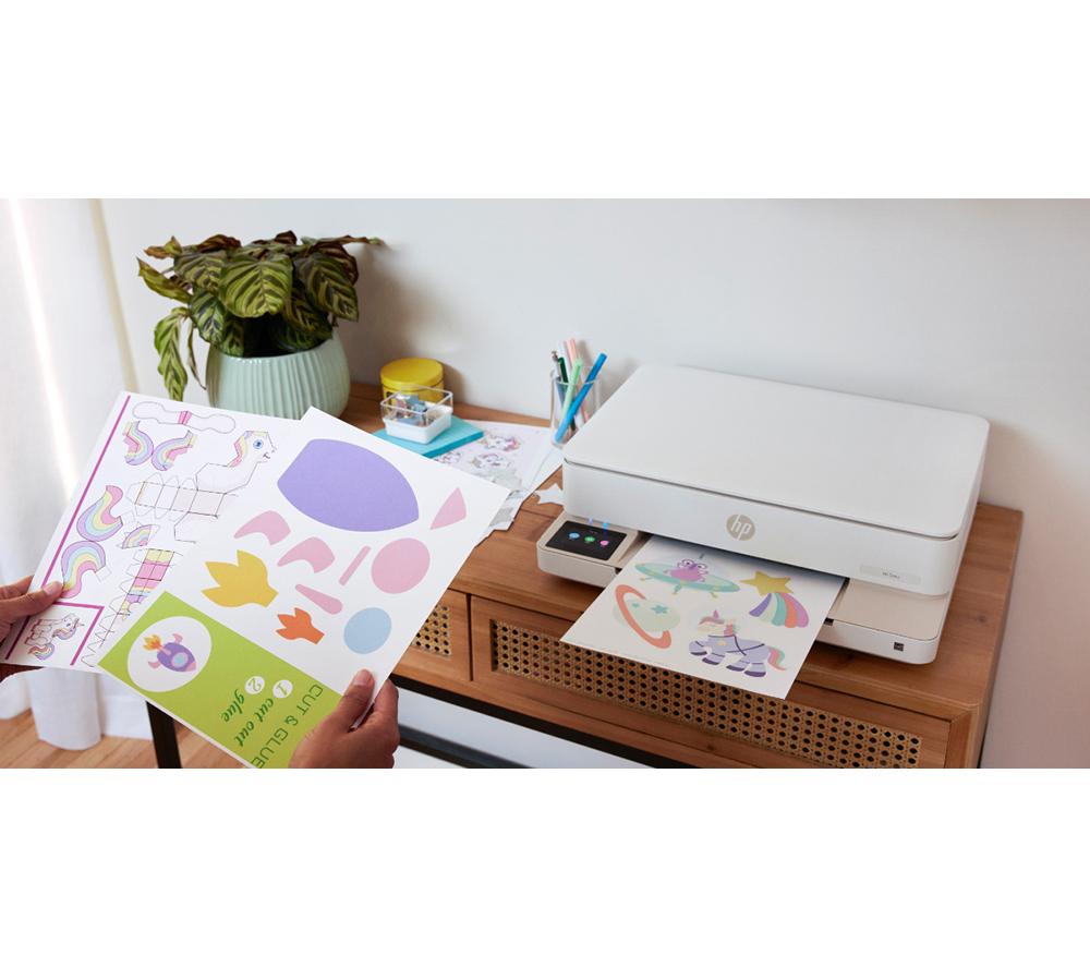 Impresora inalámbrica de inyección de tinta multifunción HP Envy 6120e con fax y 3 meses de tinta instantánea gratuita con HP+