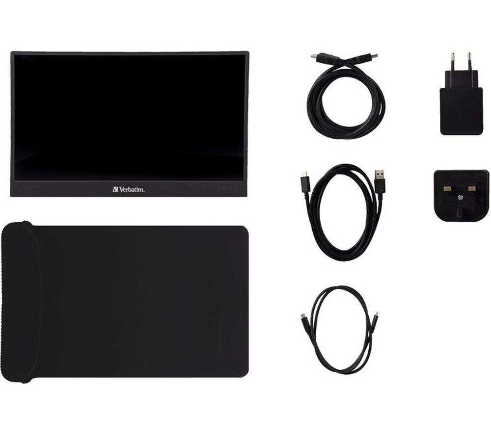 Monitor portátil LCD IPS Full HD de 14" VERBATIM PM-14 - Negro