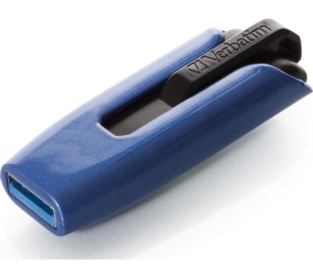 VERBATIM Store 'n' Go V3 Max USB 3.0 Memory Stick - 128 GB, Blue