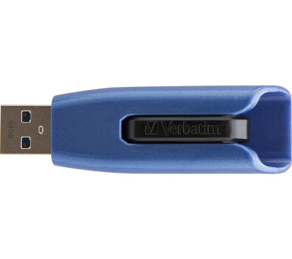 VERBATIM Store 'n' Go V3 Max USB 3.0 Memory Stick - 128 GB, Blue