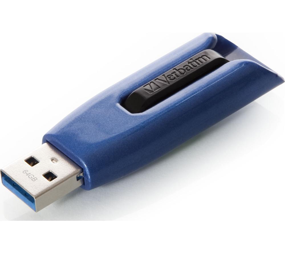 VERBATIM Store 'n' Go V3 Max USB 3.0 Memory Stick - 128 GB, Blue