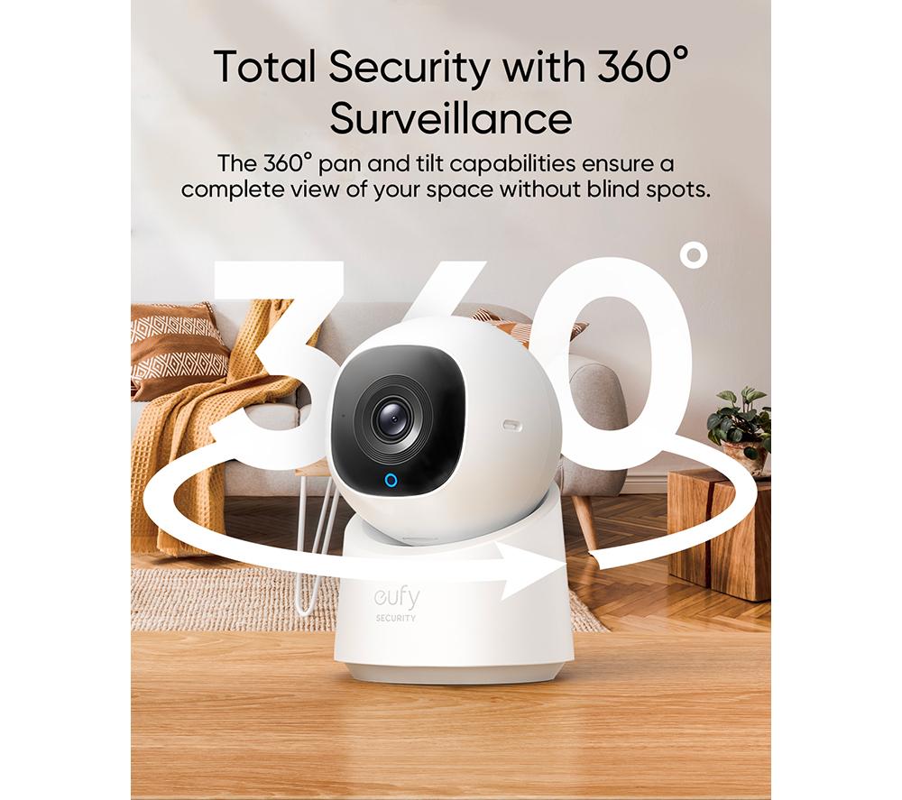 EUFY C220 Pan-Tilt 2K WiFi Indoor Security Camera