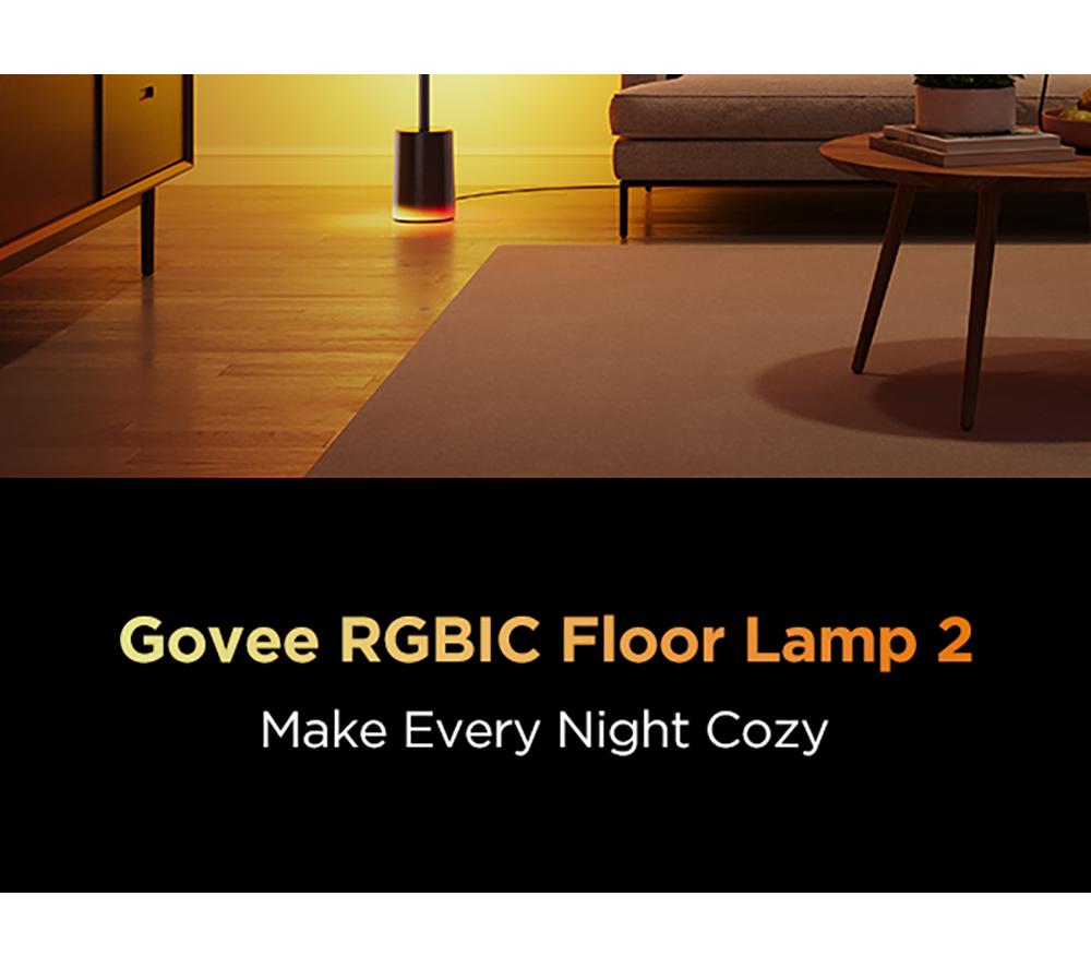 GOVEE RGBICWW Smart Zylinder Stehleuchte - Schwarz