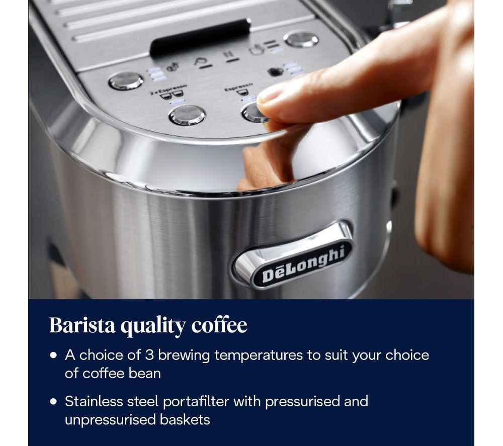 DELONGHI Dedica Maestro Plus EC950.M Kaffeemaschine - Silber