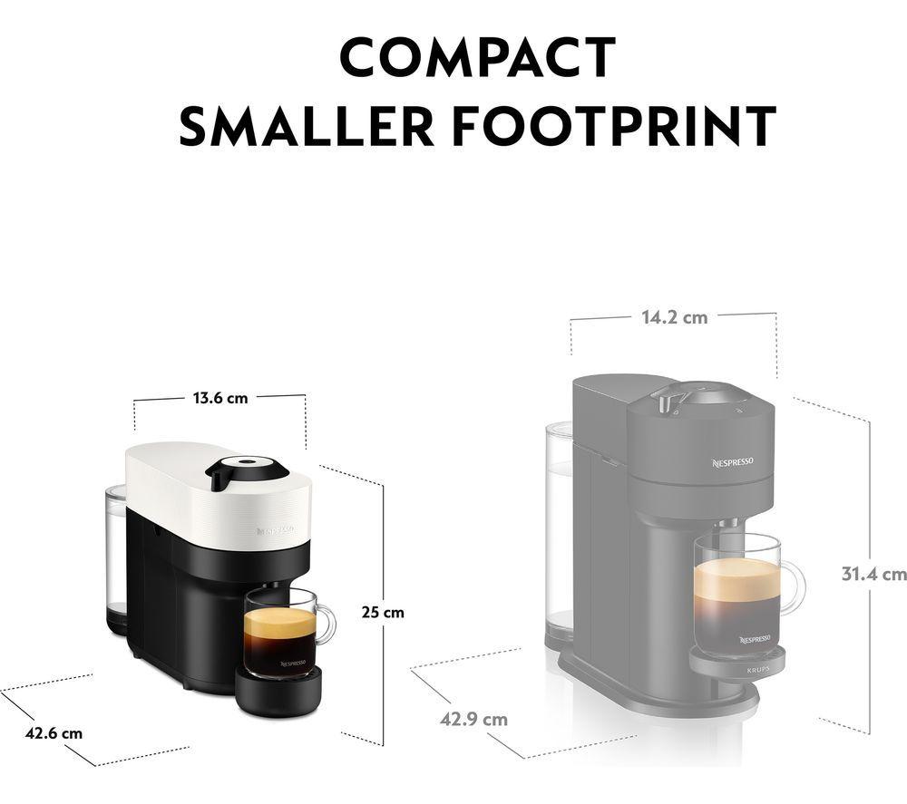 NESPRESSO by Krups Vertuo Pop Barista Bundle XN920141 Smart Coffee Machine - Coconut White