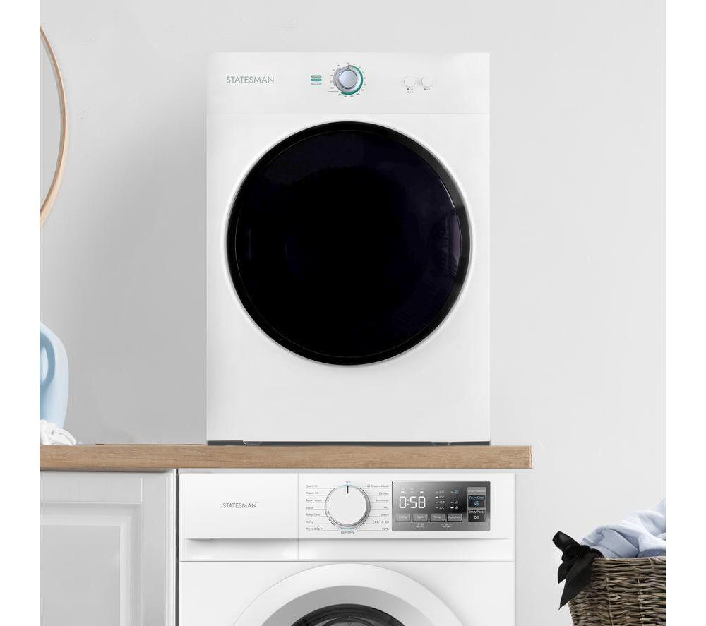 STATESMAN TD03VFW 3 kg Vented Tumble Dryer - White