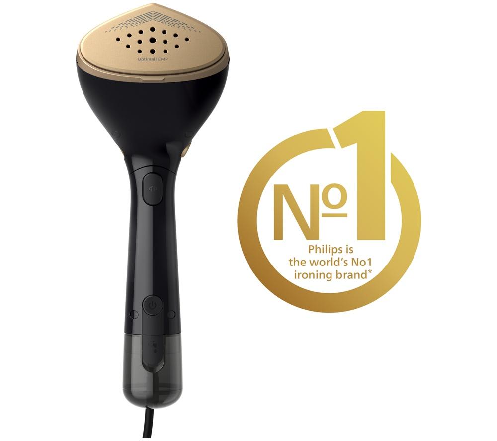 PHILIPS 7000 Series STH7060/86 Clothes Steamer - Black & Gold