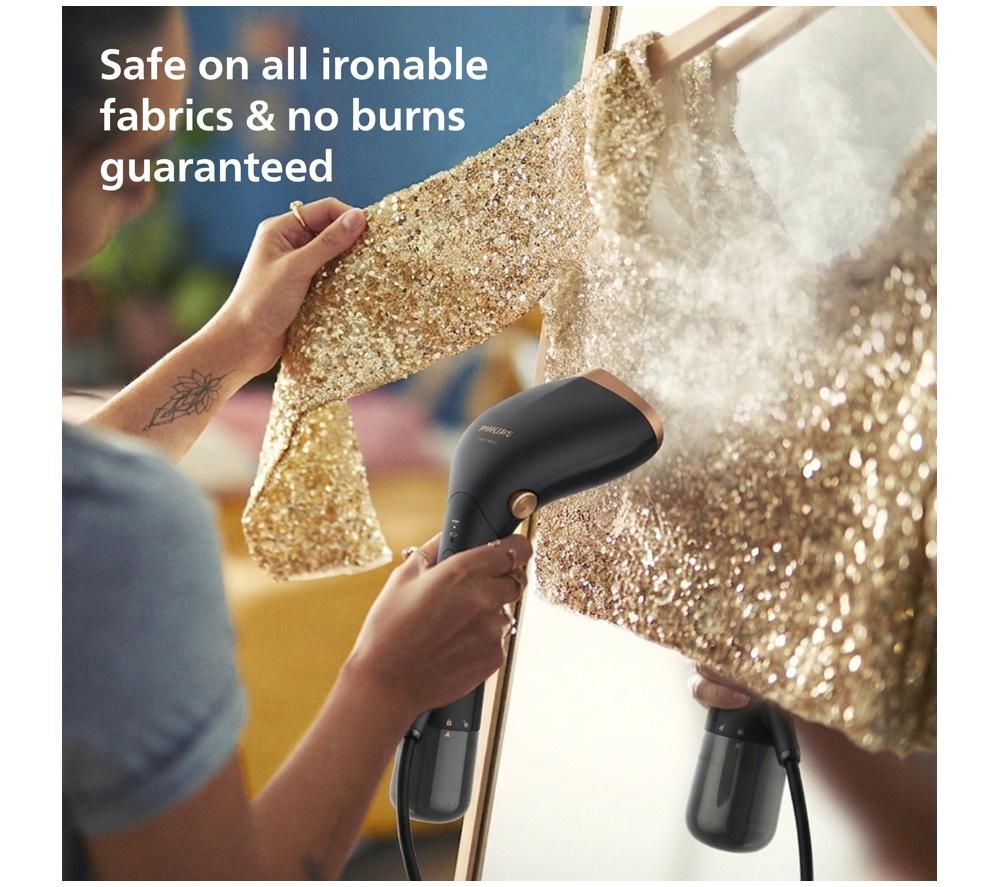 PHILIPS 7000 Series STH7060/86 Clothes Steamer - Black & Gold