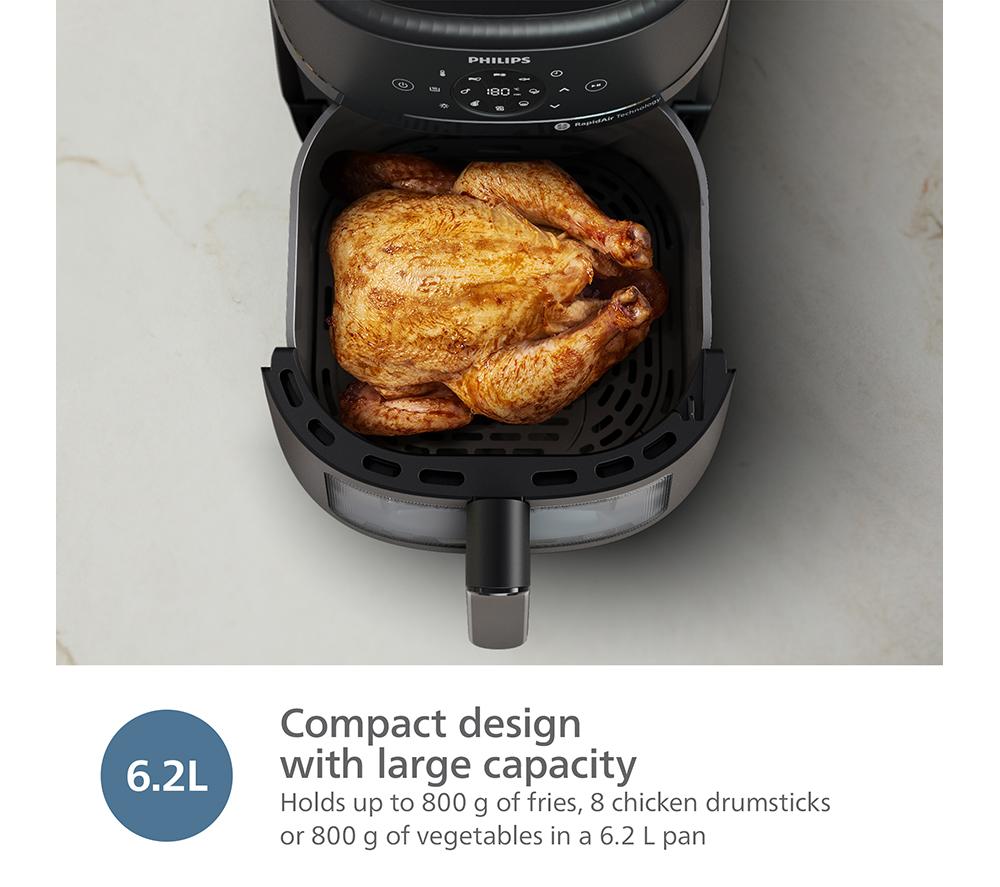 Freidora de aire PHILIPS Serie 2000 NA230/09 - Negro