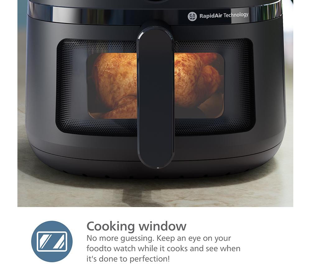 Freidora de aire PHILIPS Serie 2000 NA230/09 - Negro