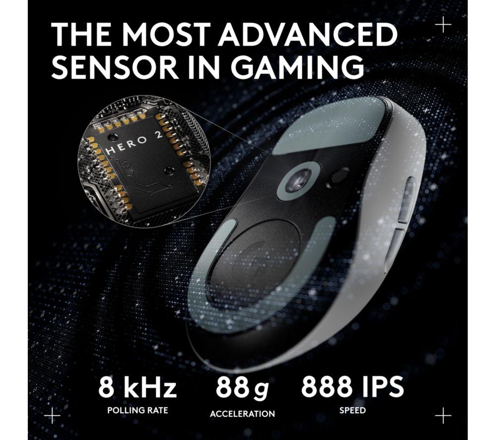 Ratón gaming óptico inalámbrico LOGITECH Pro X Superlight 2 Dex - Blanco
