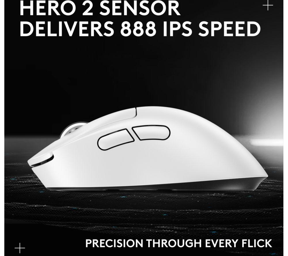 Ratón gaming óptico inalámbrico LOGITECH Pro X Superlight 2 Dex - Blanco