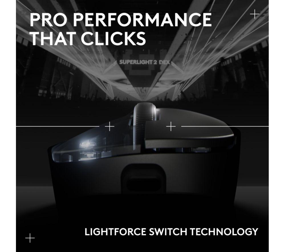 Ratón óptico inalámbrico para gaming LOGITECH Pro X Superlight 2 Dex - Negro