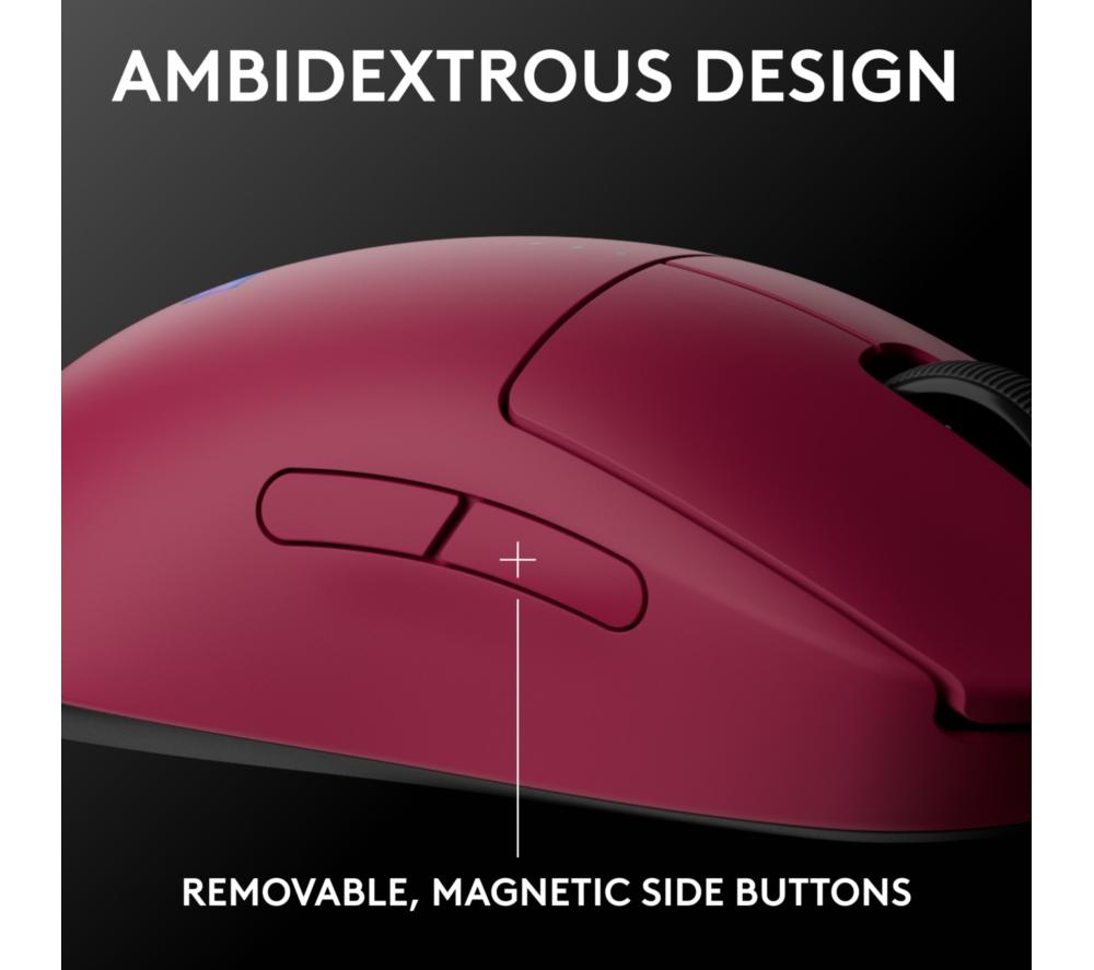 LOGITECH PRO 2 Lightspeed RGB Wireless Optical Gaming Mouse - Magenta
