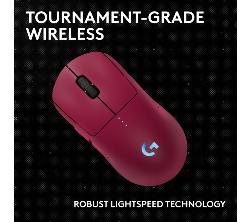 LOGITECH PRO 2 Lightspeed RGB Wireless Optical Gaming Mouse - Magenta
